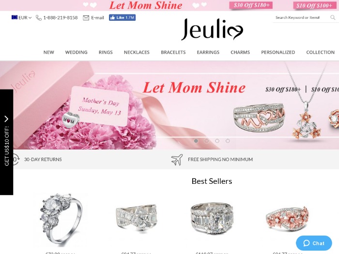 Магазин Jeulia.com