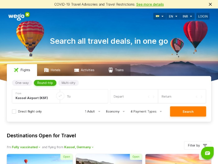 Магазин Wego Hotels